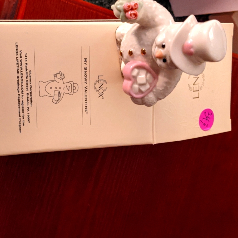 Lenox 'My Snowy Valentine Snowman'